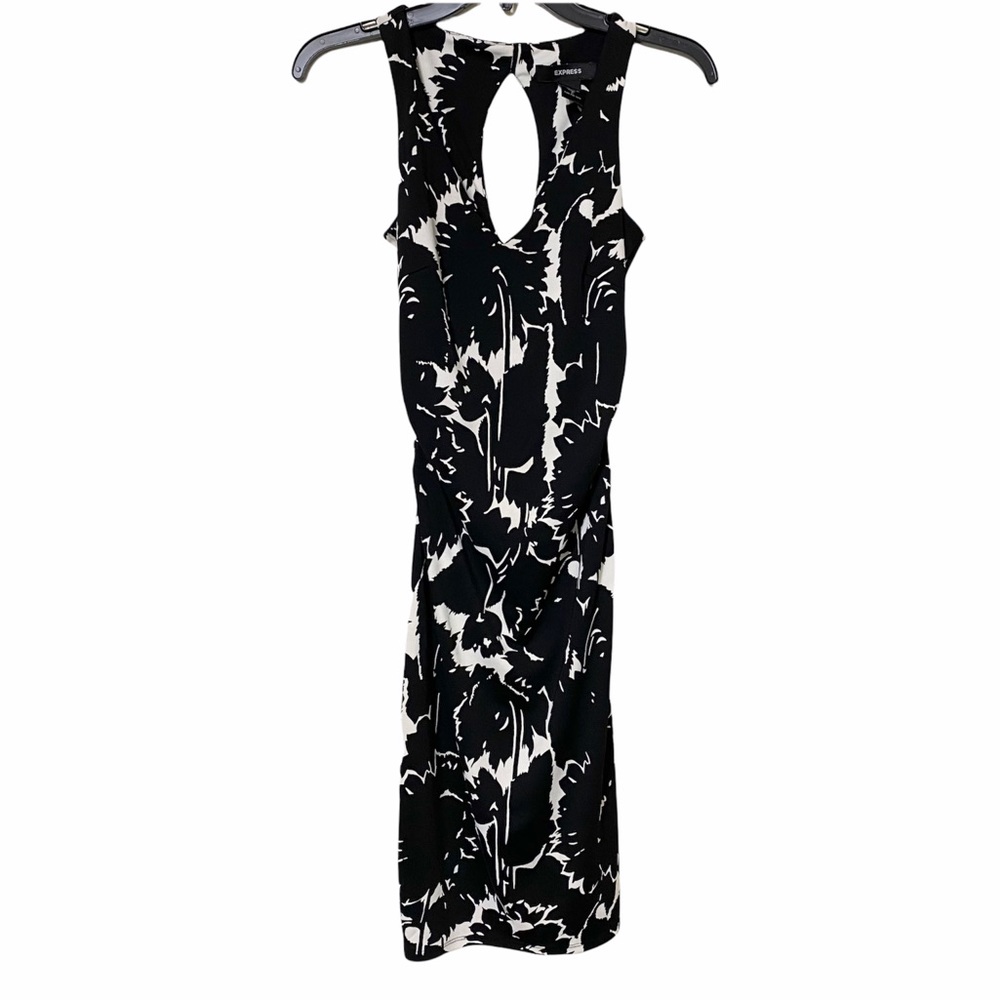 Express Black & White Sleeveless Dress Size 2